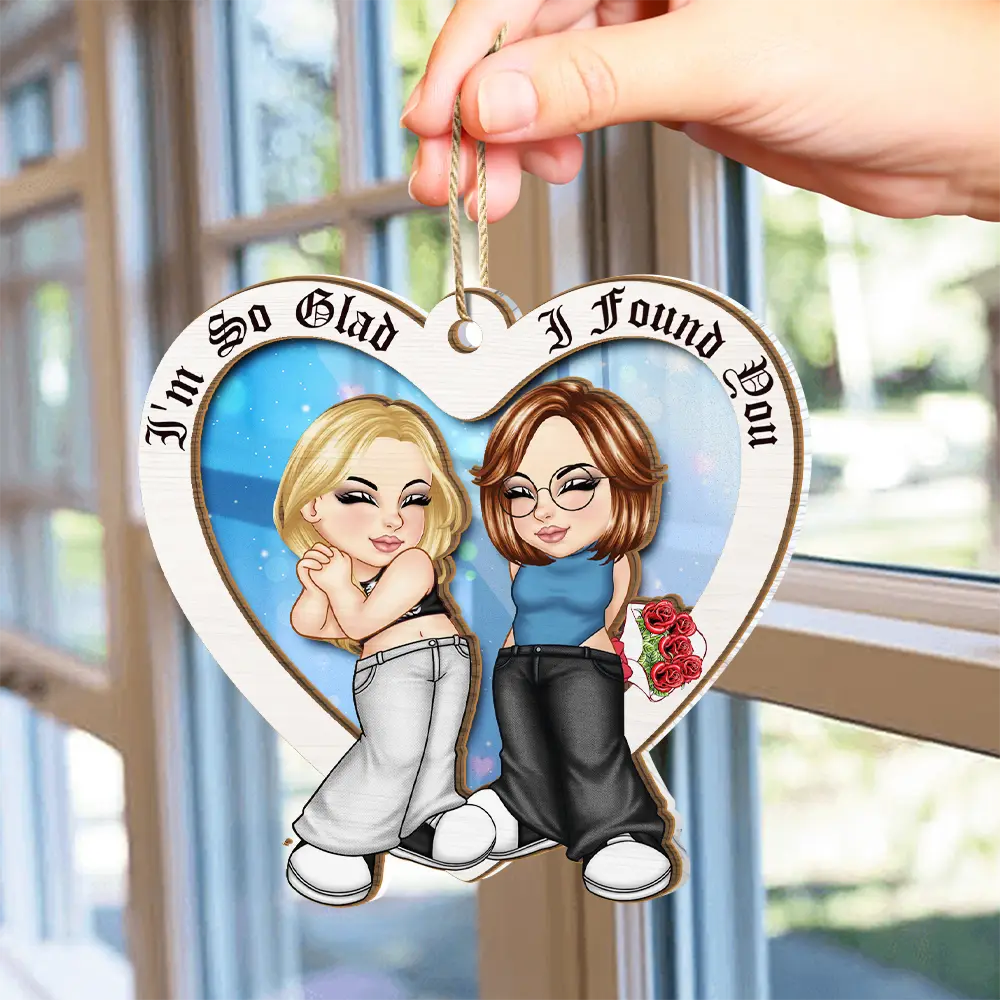 I Love You More - Personalized Suncatcher Ornament - Image 4