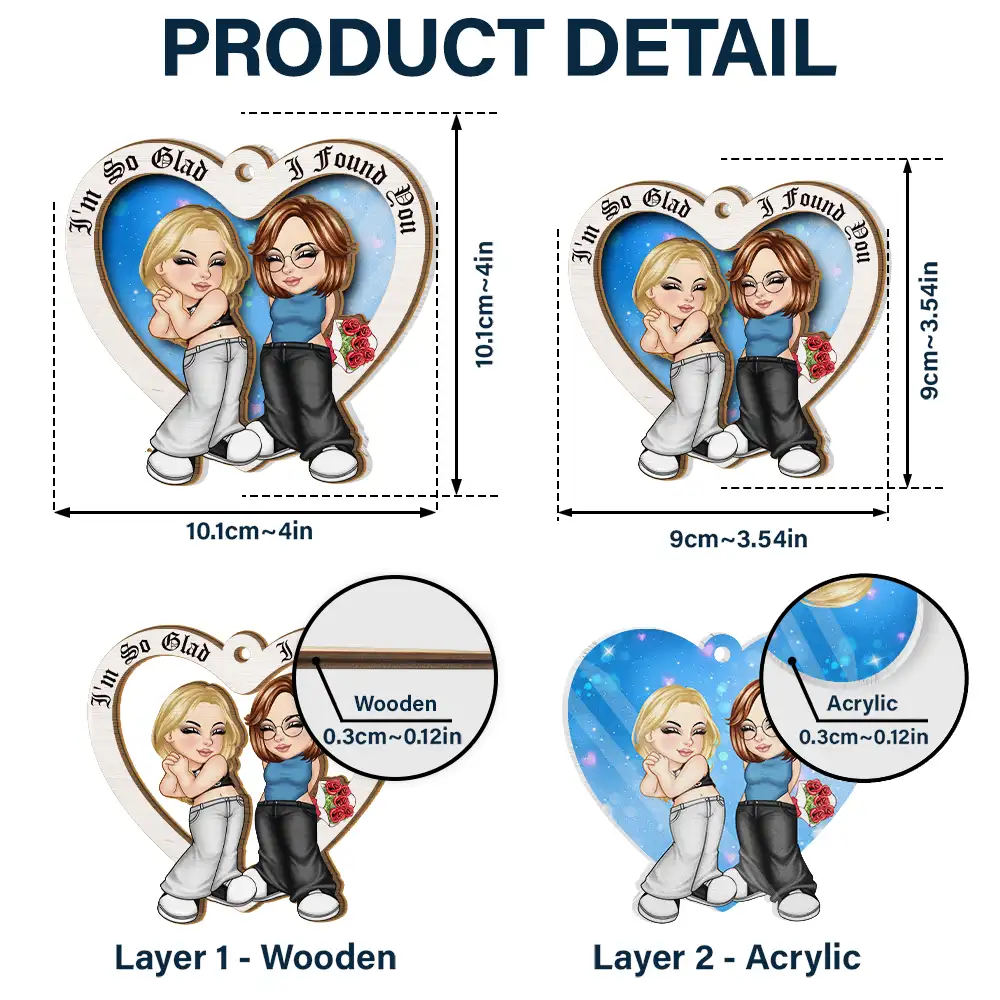 I Love You More - Personalized Suncatcher Ornament - Image 5