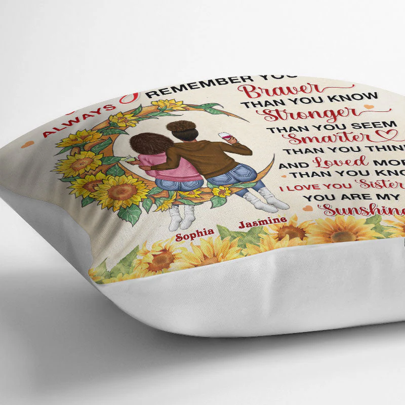 I Love You Sister - Gift For Sisters - Personalized Custom Pillow - Image 3