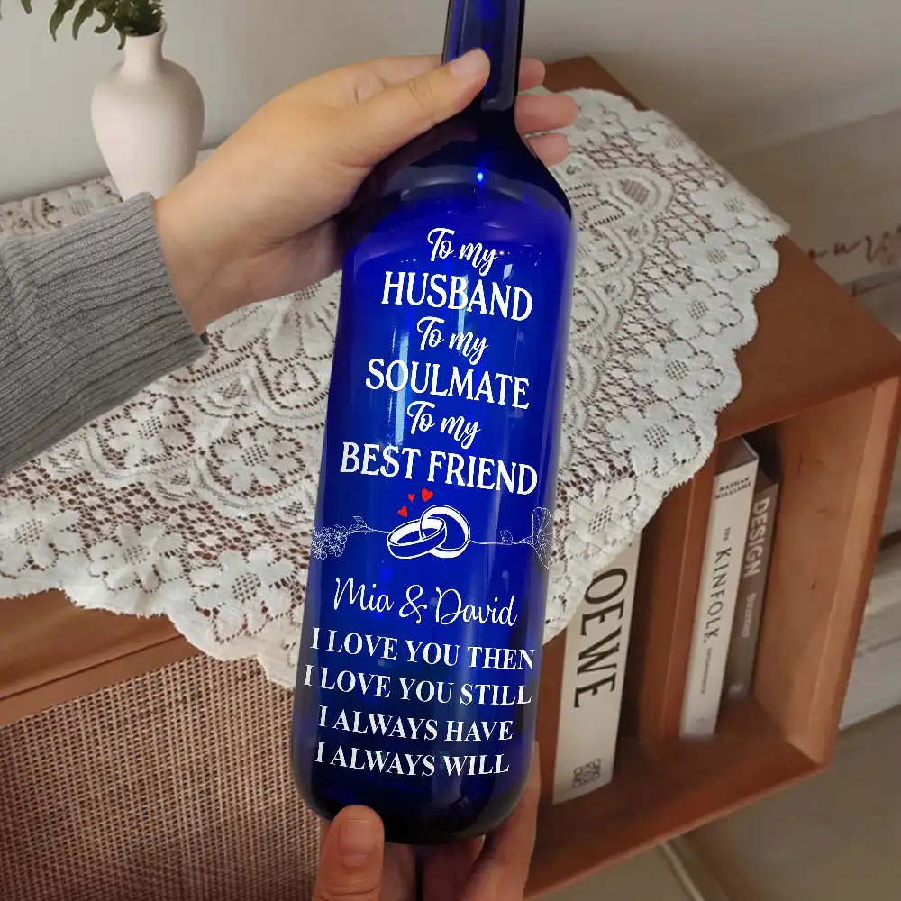 I Love You Then I Love You Still - Personalized Bottle Light - Image 2