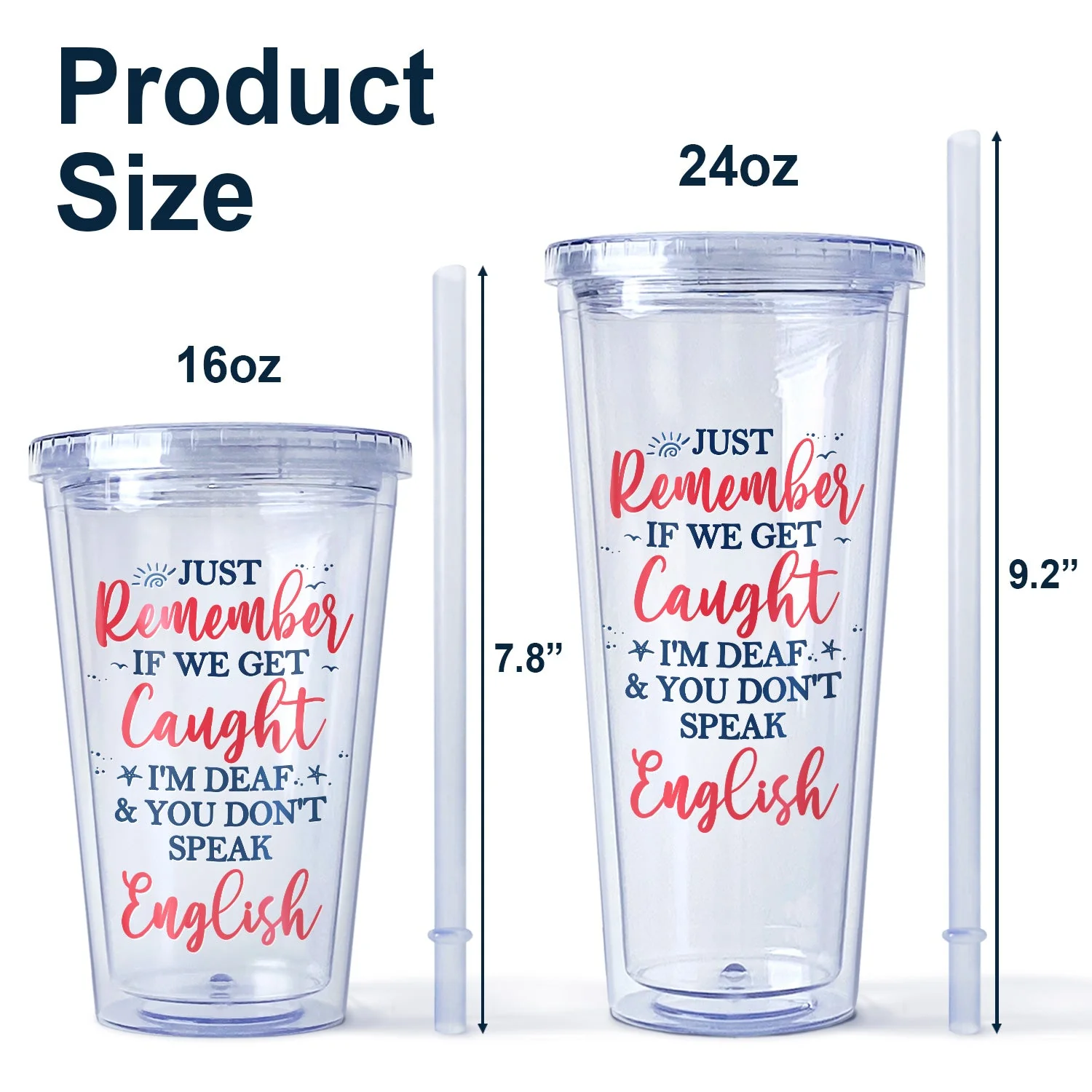 I Love You To The Beach And Back Best Friends - Bestie BFF Gift - Personalized Acrylic Insulated Tumbler With Straw - Image 5