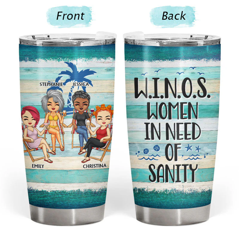 I Love You To The Beach And Back Best Friends Color Palette - Bestie BFF Gift - Personalized Custom Tumbler - Image 3
