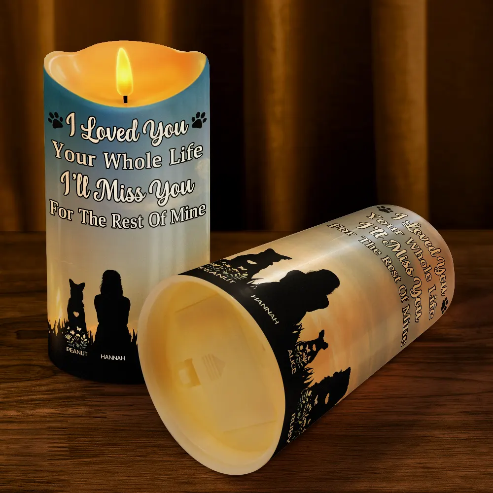 I Loved You Your Whole Life Memorial - Personalized Flameless LED Candle - Image 4
