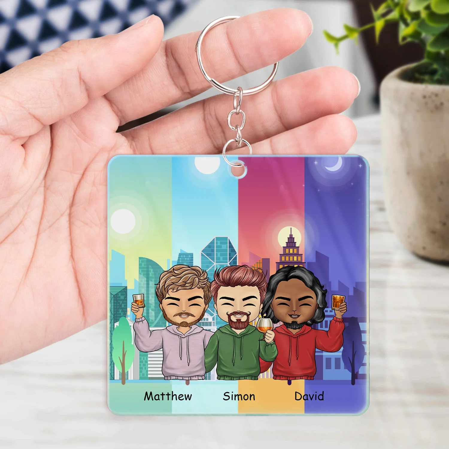I May Not Always Be There With You - Gift For Best Friends, BFF, Bestie - Personalized Custom Acrylic Keychain - Image 4