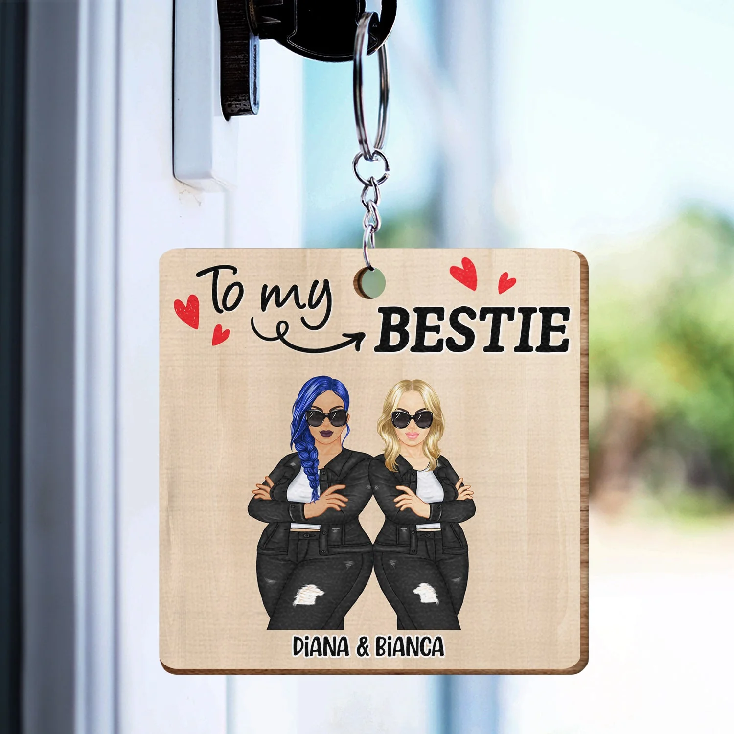 I May Not Be Able To Solve Your Problems - Gift For Besties - Personalized Wooden Keychain - Image 3