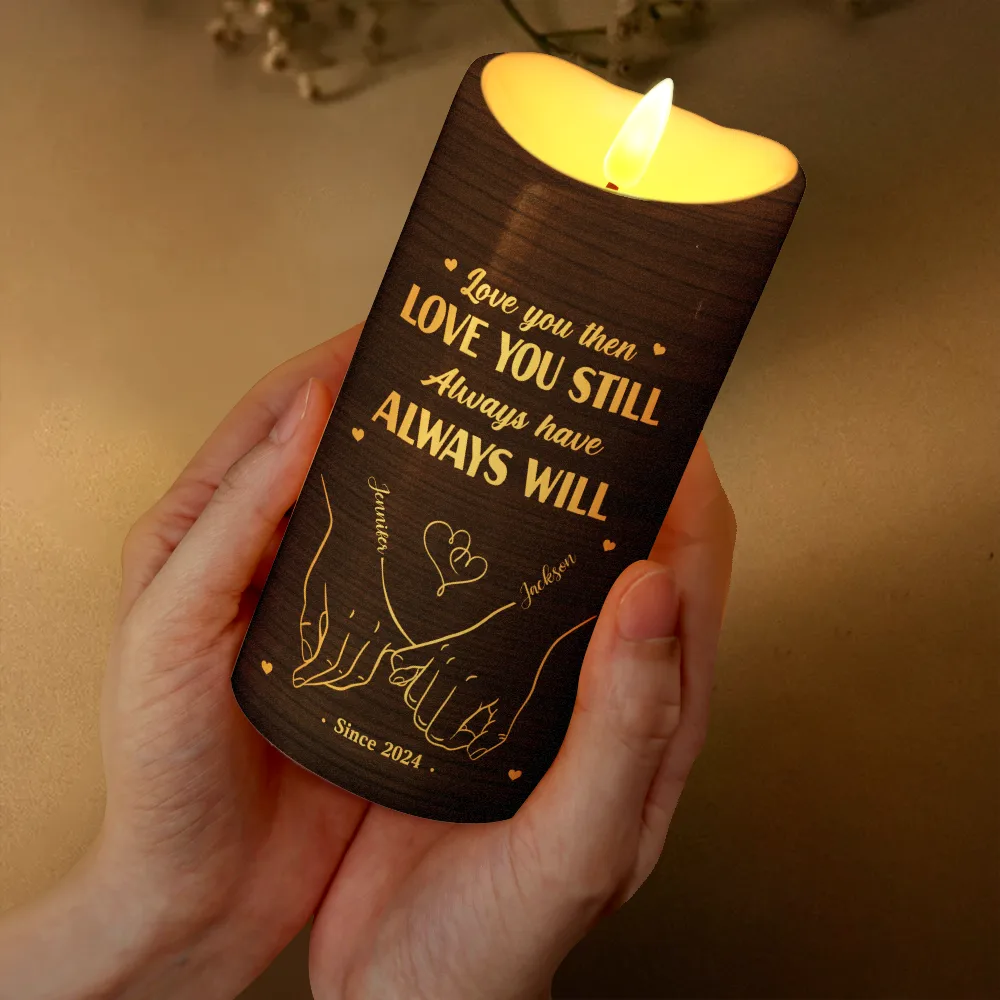 I Met You I Like You Couples - Personalized Flameless LED Candle - Image 3