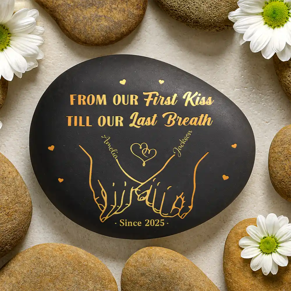 I Met You I Like You Couples - Personalized Printed Rock - Image 2
