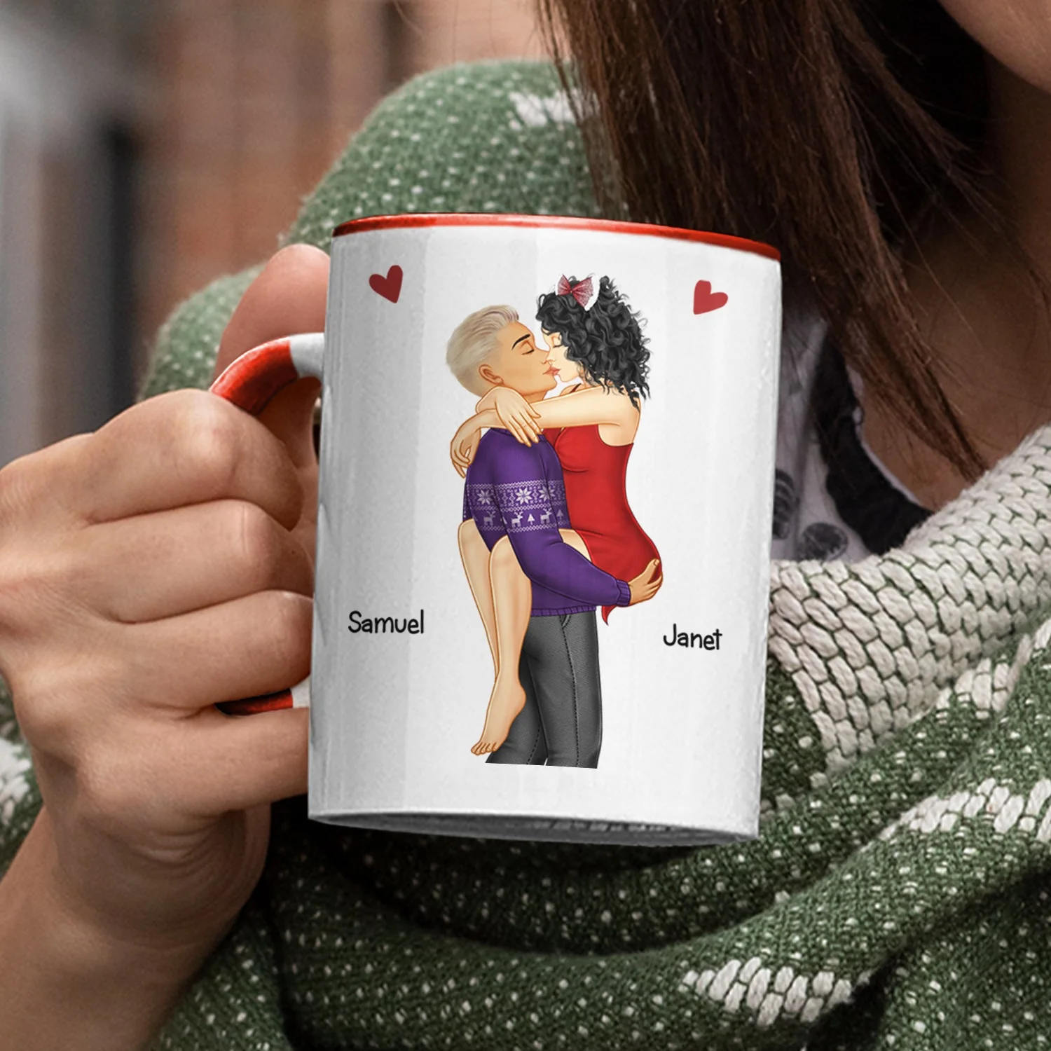 I Met You I Liked You I Love You Keeping You - Birthday, Loving, Anniversary Gift For Spouse, Hubby, Wifey, Boyfriend, Girlfriend, Couple - Personalized Accent Mug - Image 3