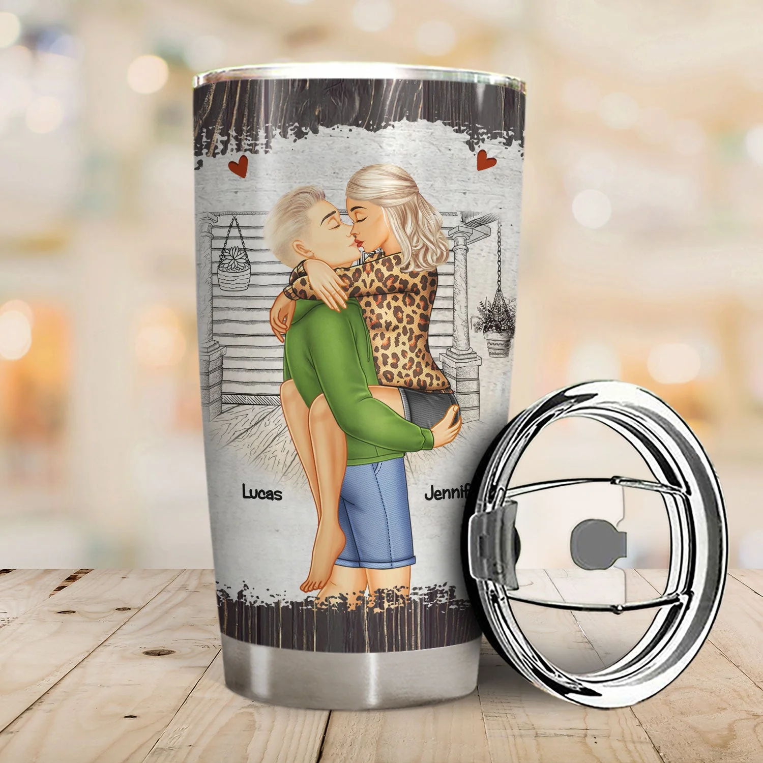 I Met You I Liked You I Love You Keeping You - Birthday, Loving, Anniversary Gift For Spouse, Hubby, Wifey, Boyfriend, Girlfriend, Couple - Personalized Tumbler - Image 2