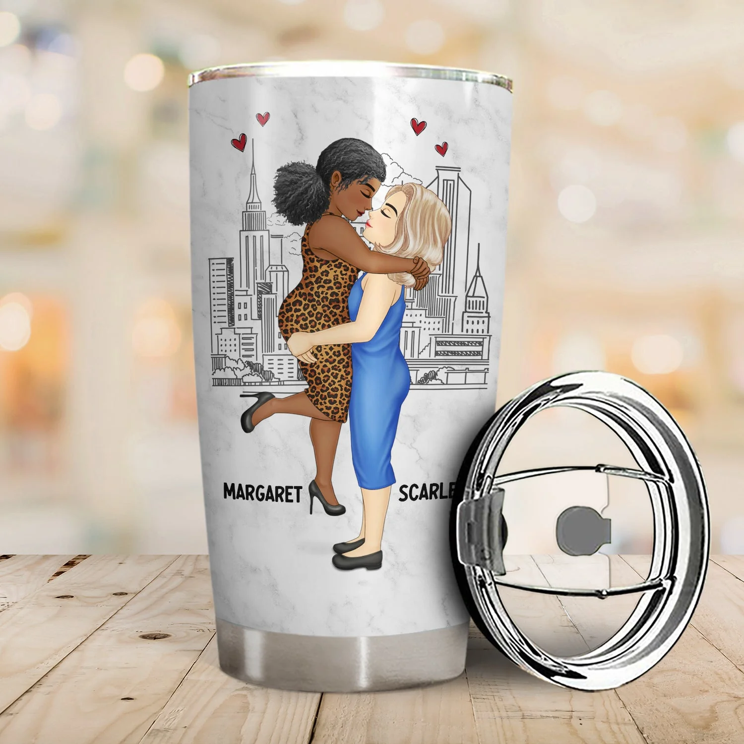 I Met You I Liked You I Love You Keeping You - Gift For Couples - Personalized Tumbler - Image 2