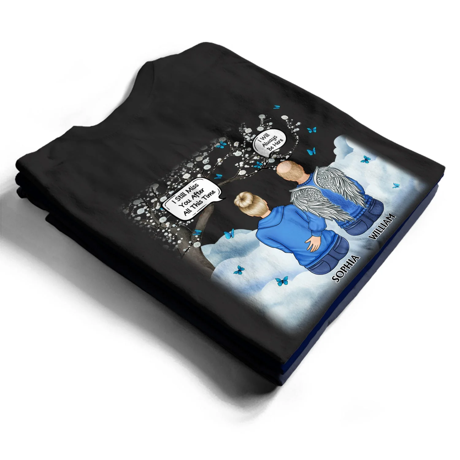 I Miss You I Know - Memorial Gift For Family, Friends, Siblings - Personalized T Shirt - Image 2