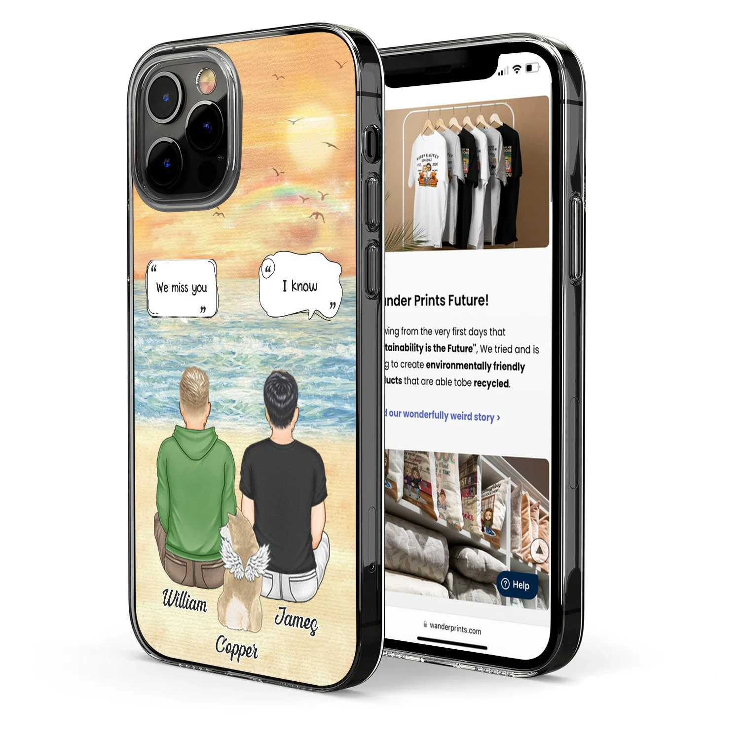 I Miss You I Know - Memorial Gift For Pet Lovers, Dog Mom, Dog Dad, Cat Mom, Cat Dad - Personalized Clear Phone Case - Image 2