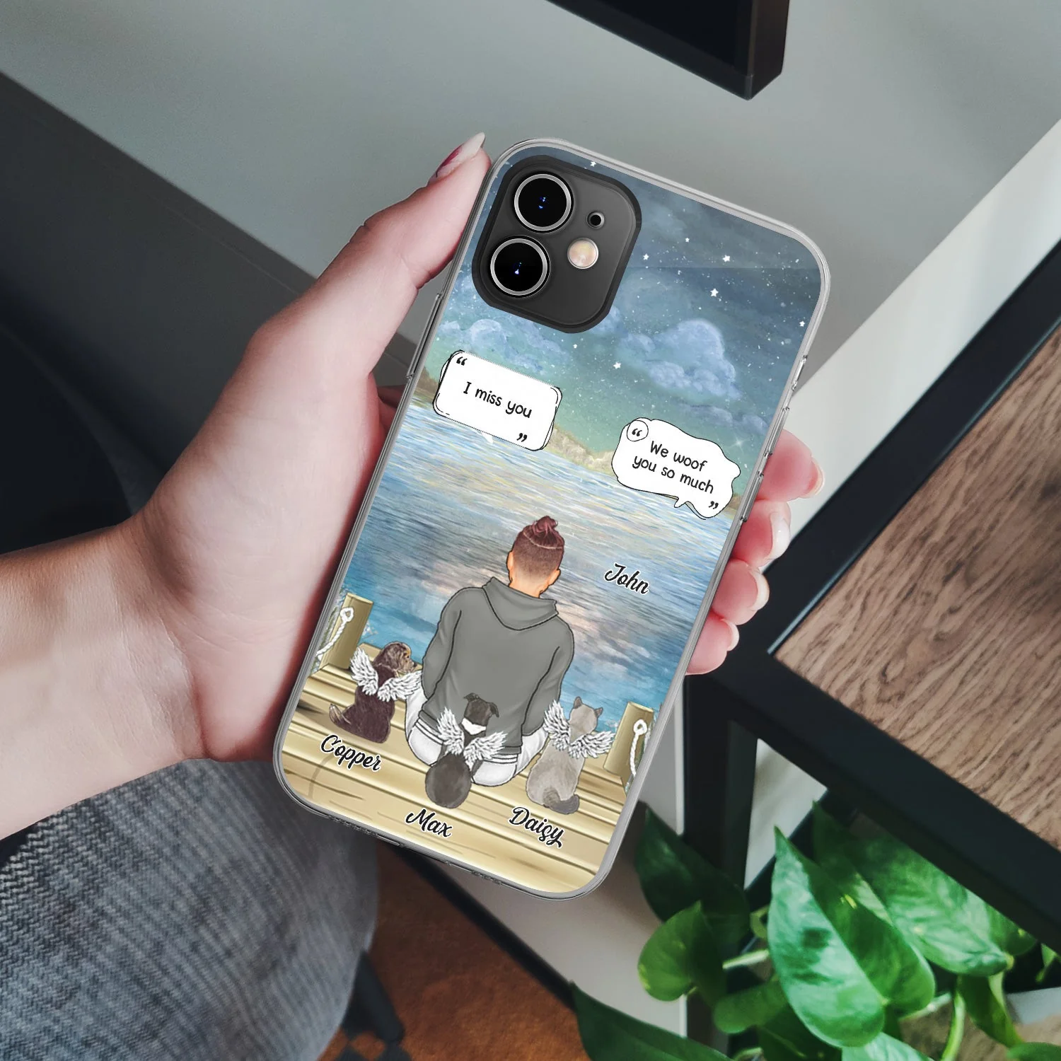 I Miss You I Know - Memorial Gift For Pet Lovers, Dog Mom, Dog Dad, Cat Mom, Cat Dad - Personalized Clear Phone Case - Image 4