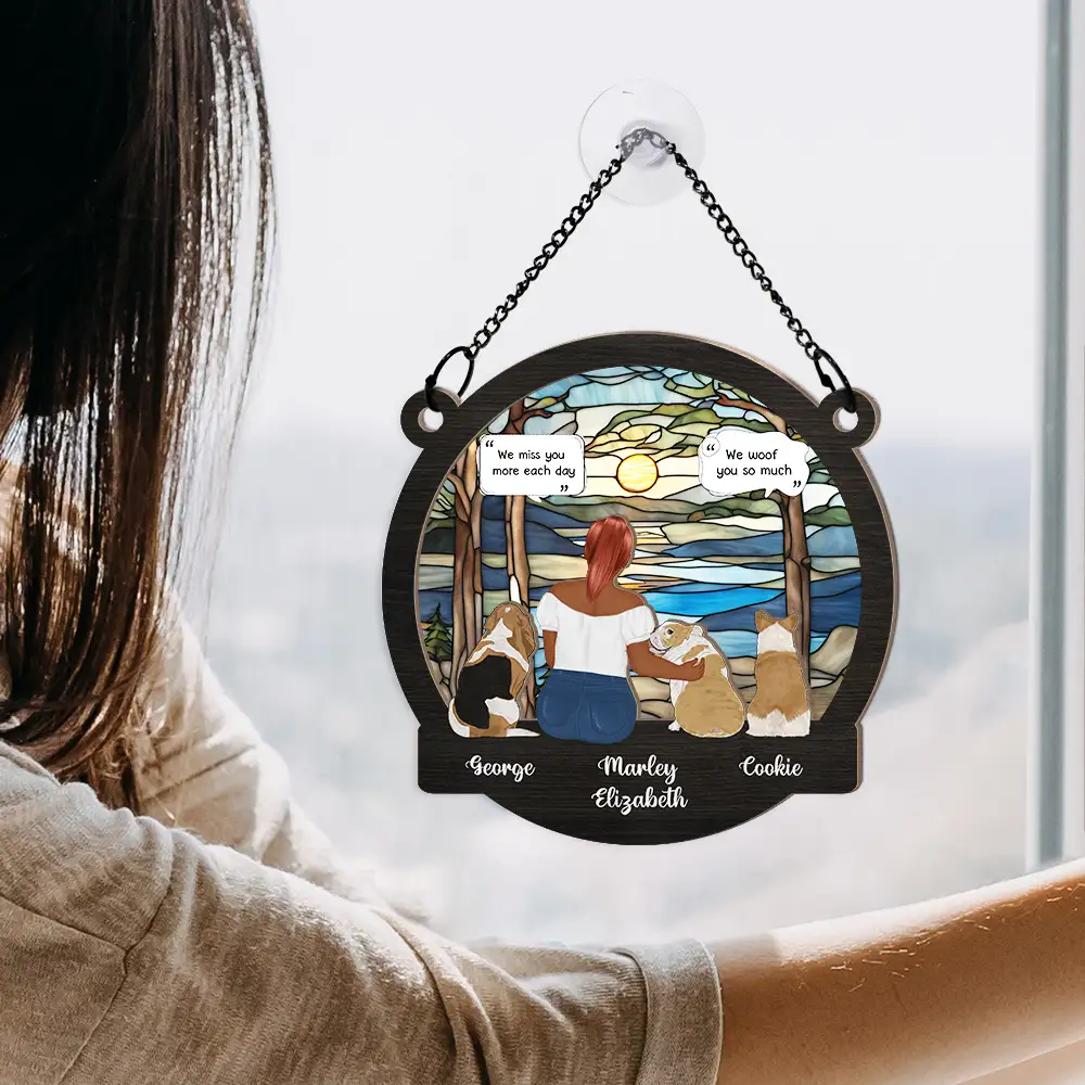 I Miss You I Know Memorial - Personalized Window Hanging Suncatcher Ornament - Image 4
