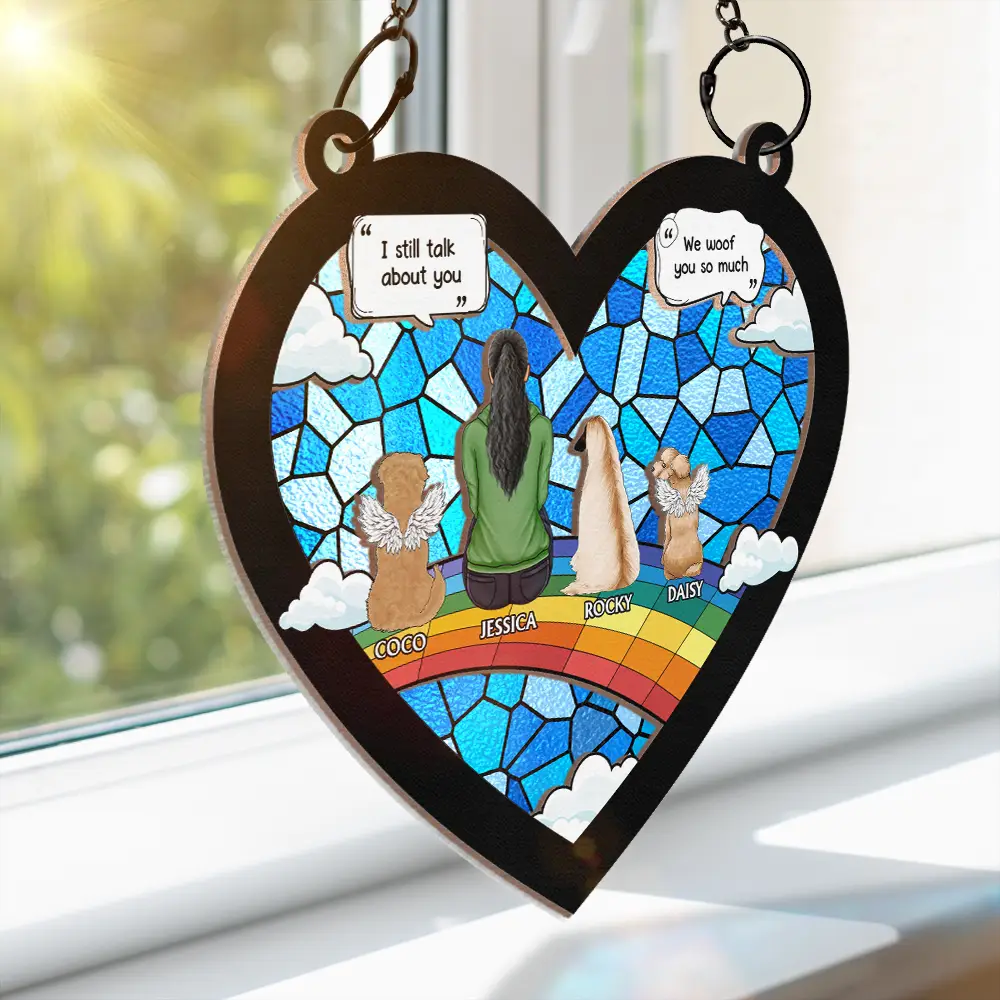 I Miss You I Know - Personalized Window Hanging Suncatcher Ornament - Image 3