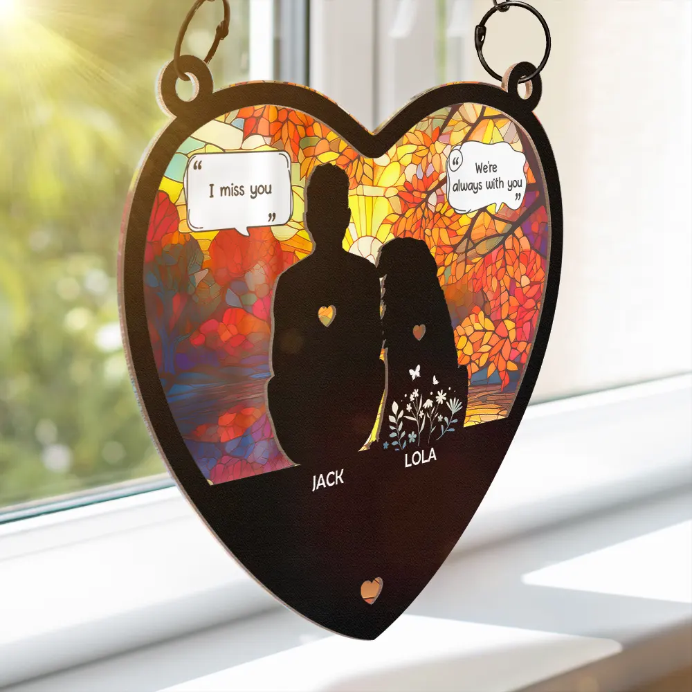 I Miss You I Know Pet Lovers Memorial Pet - Personalized Window Hanging Suncatcher Ornament - Image 3