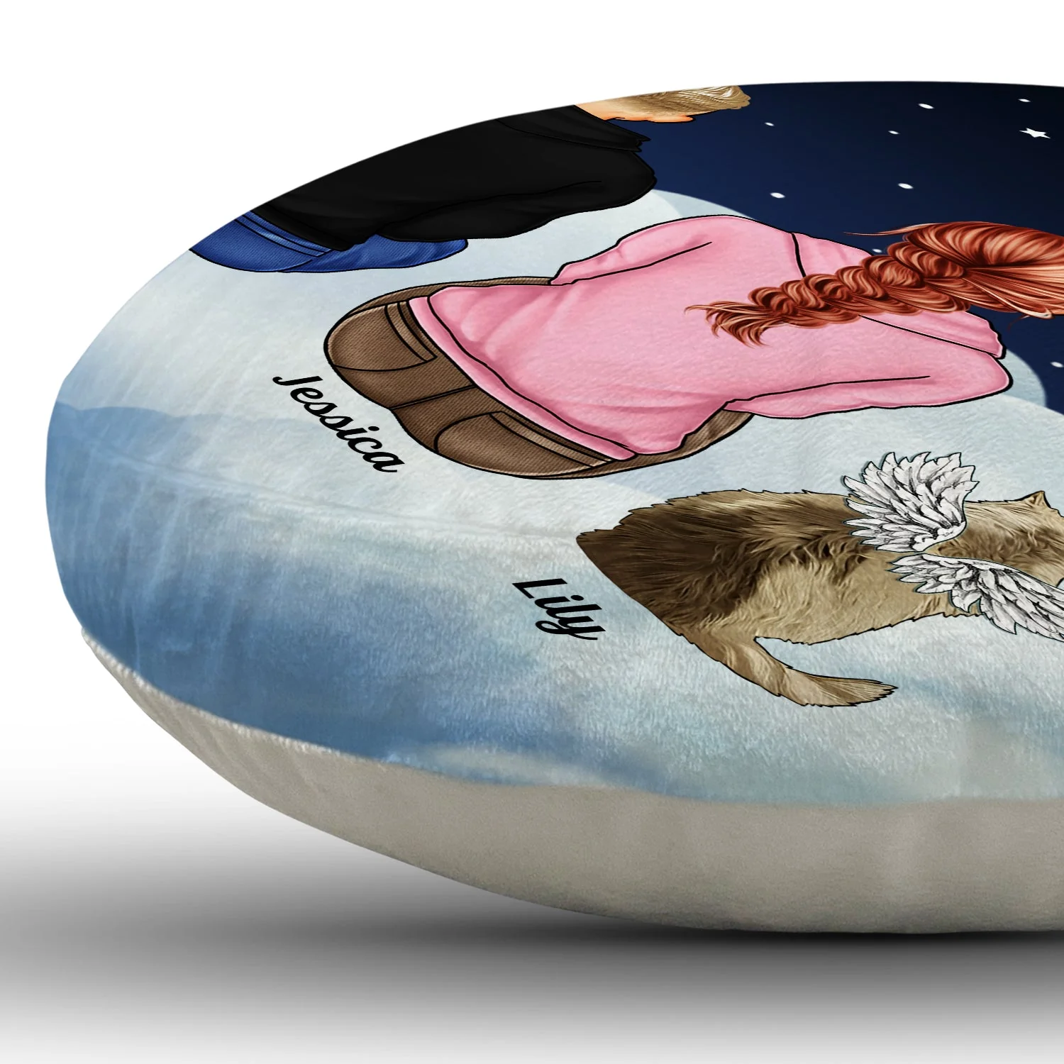 I Miss You - Memorial Gift For Pet Lovers, Dog Mom, Dog Dad, Cat Mom, Cat Dad - Personalized Paw Shaped Pillow - Image 5