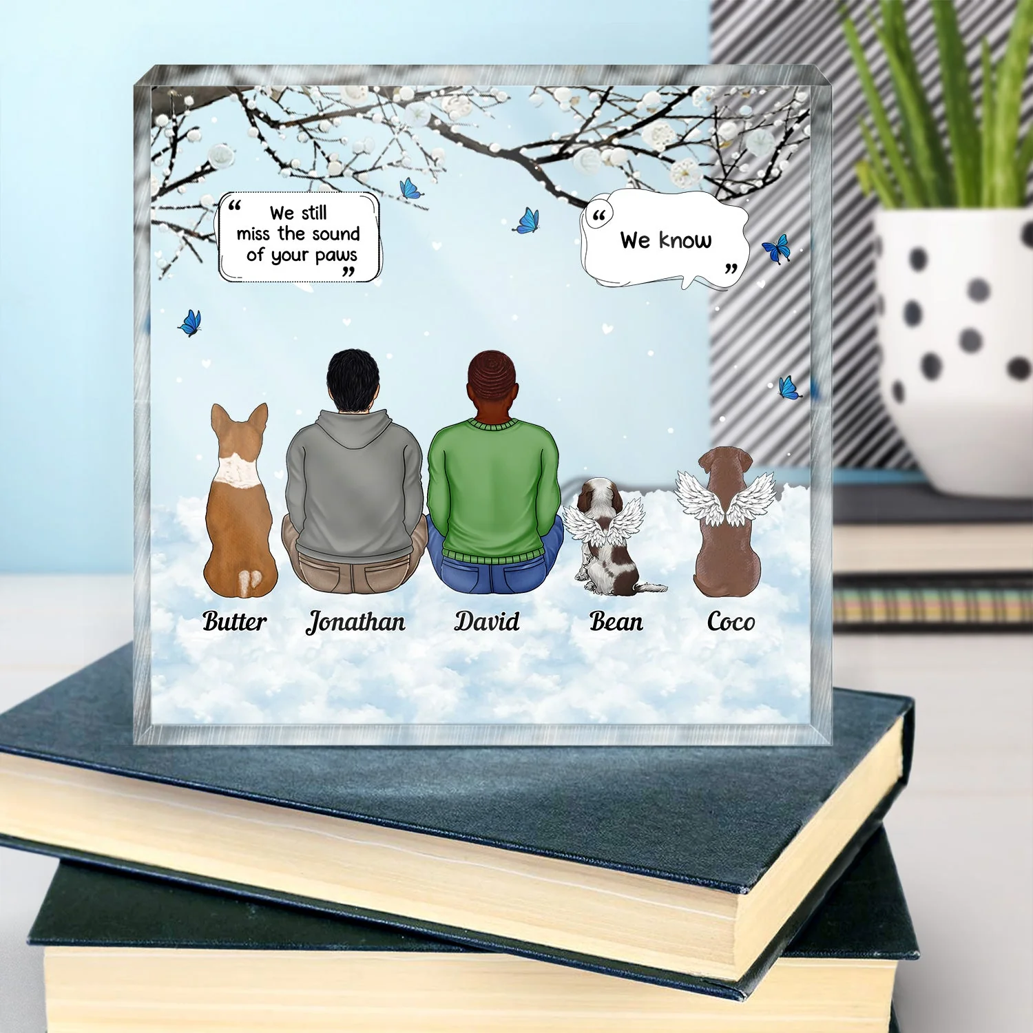 I Miss You More This Day - Gift For Pet Lovers - Personalized Square Shaped Acrylic Plaque - Image 4