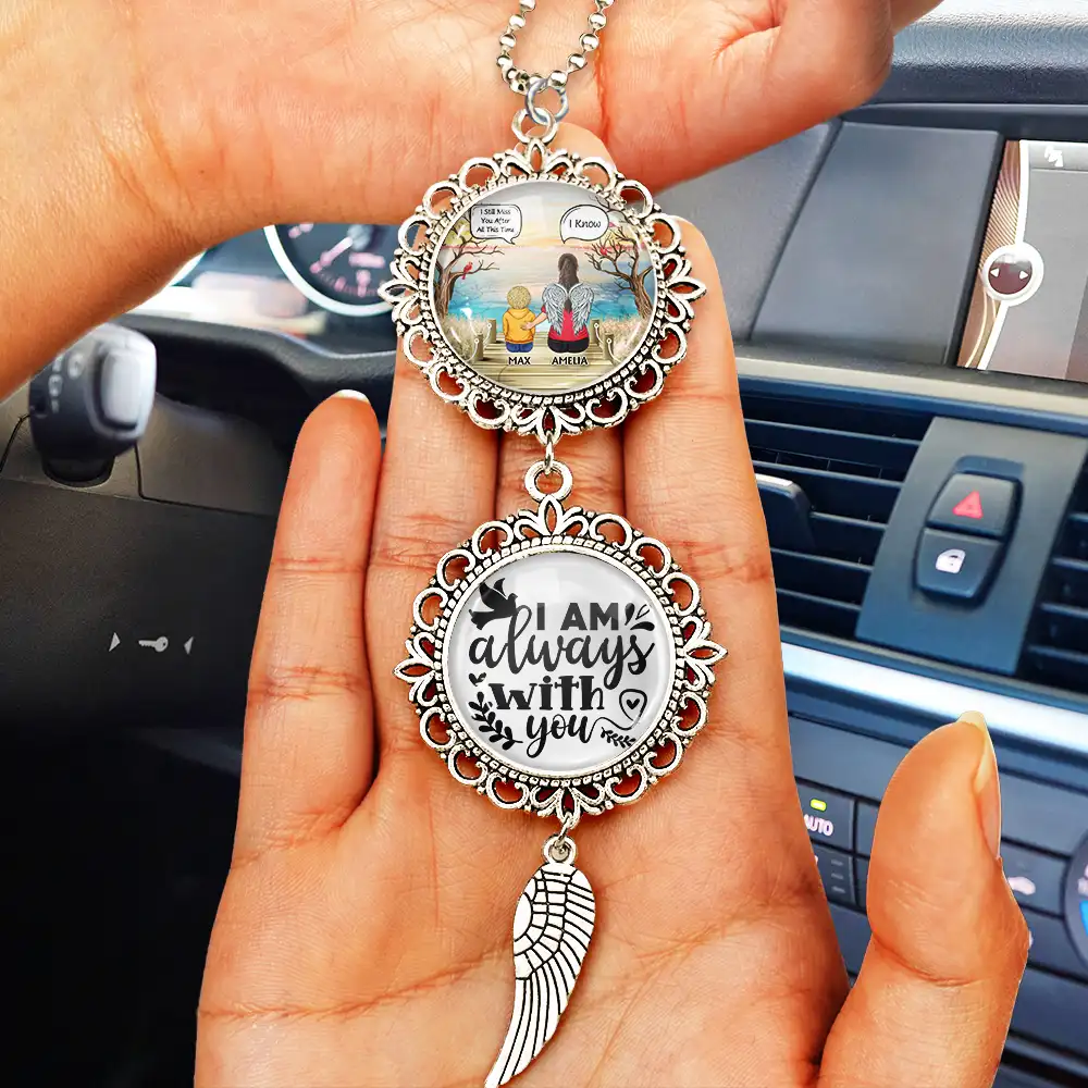 I Miss You - Personalized Photo Pendant Charm - Image 2