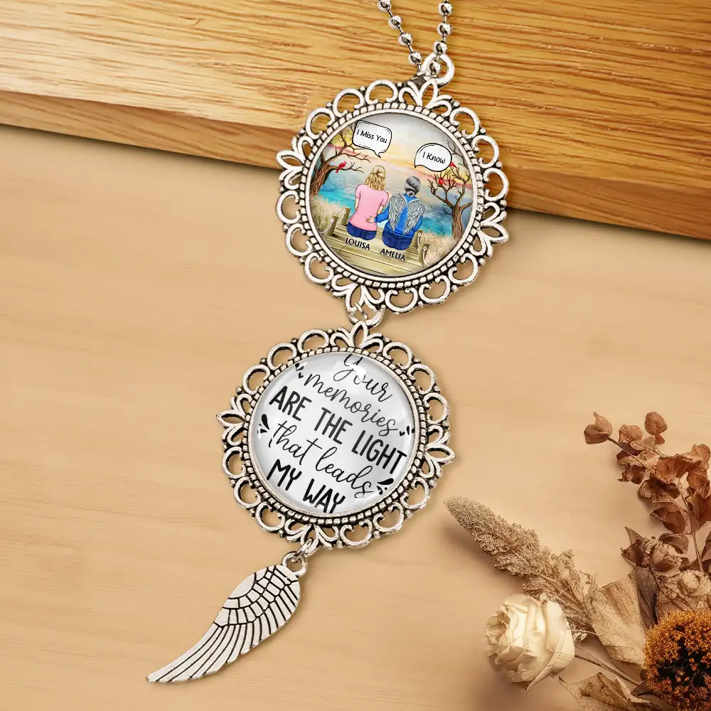 I Miss You - Personalized Photo Pendant Charm - Image 4
