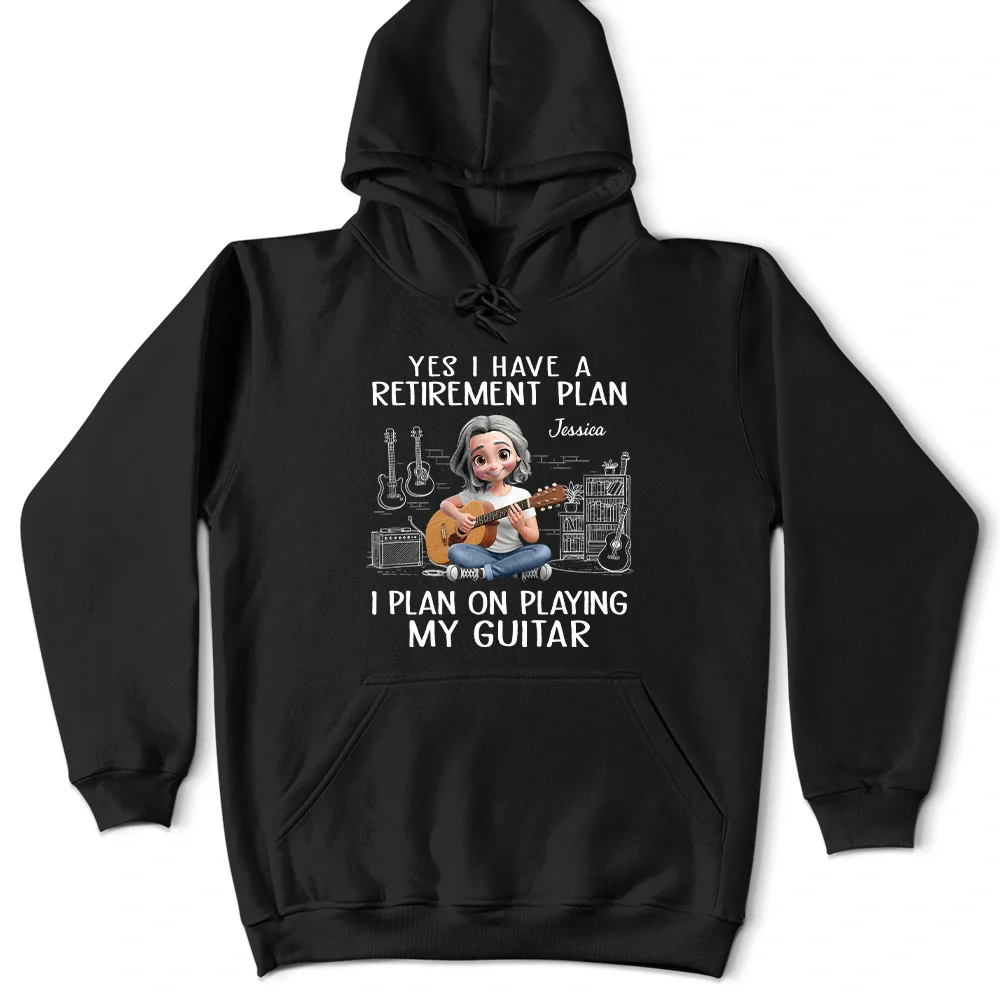 I Plan On Playing My Guitar - Personalized T Shirt - Image 5