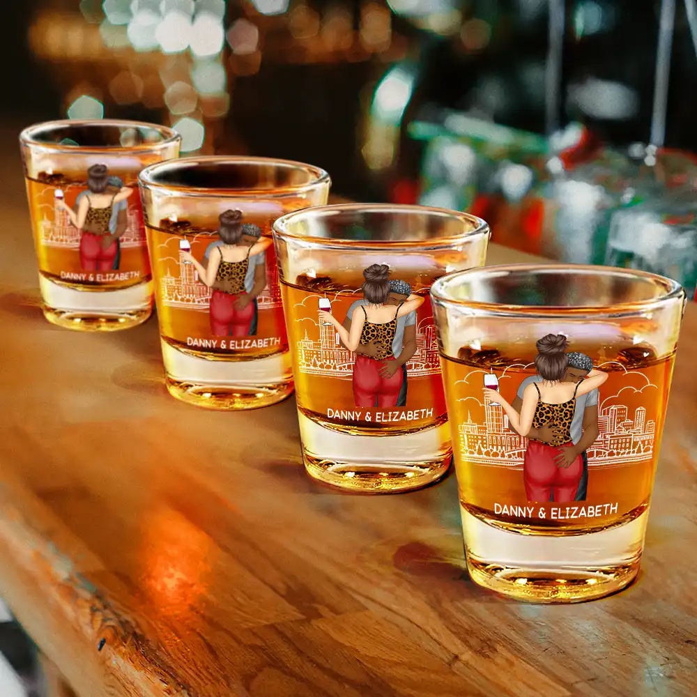 I Promise To Always Be By Your Side - Personalized Shot Glass - Image 4
