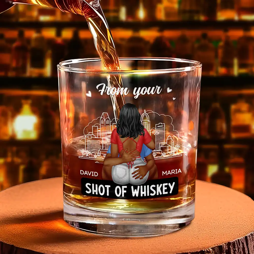 I Promise To Always Be By Your Side - Personalized Whiskey Glass - Image 4