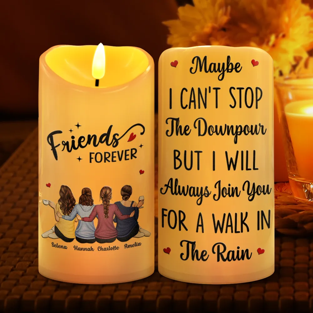 I Promise You Won't Have To Face Them Alone - Personalized Flameless LED Candle - Image 2
