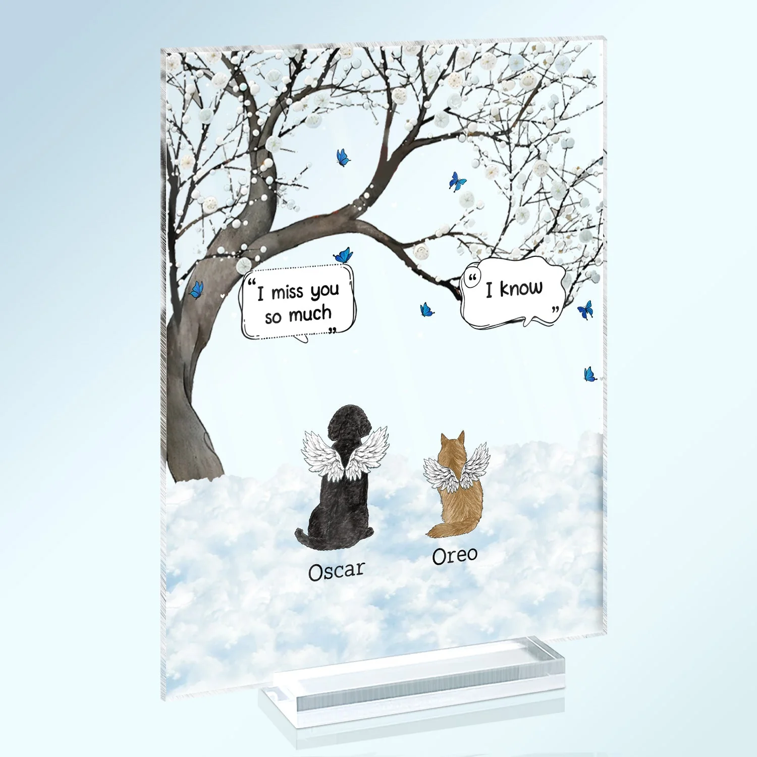 I Still Talk About You - Memorial Gift For Pet Lovers - Personalized Vertical Rectangle Acrylic Plaque - Image 2