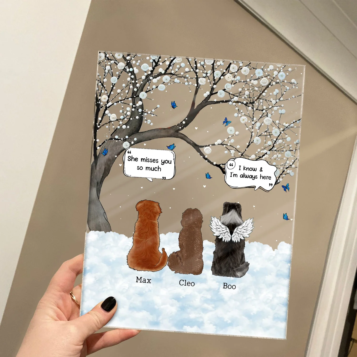 I Still Talk About You - Memorial Gift For Pet Lovers - Personalized Vertical Rectangle Acrylic Plaque - Image 4