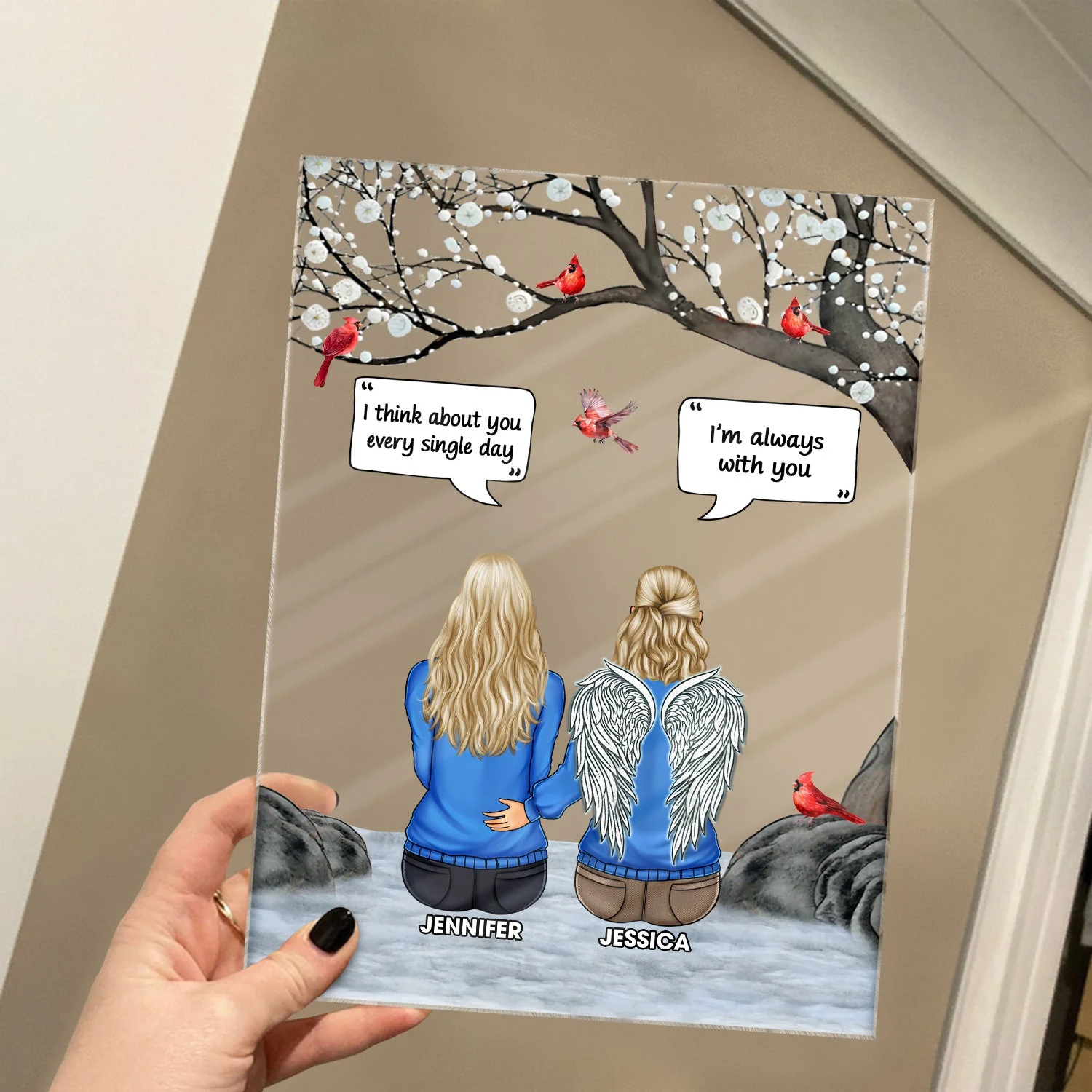 I Still Talk About You - Memorial Gift - Personalized Vertical Rectangle Acrylic Plaque - Image 5