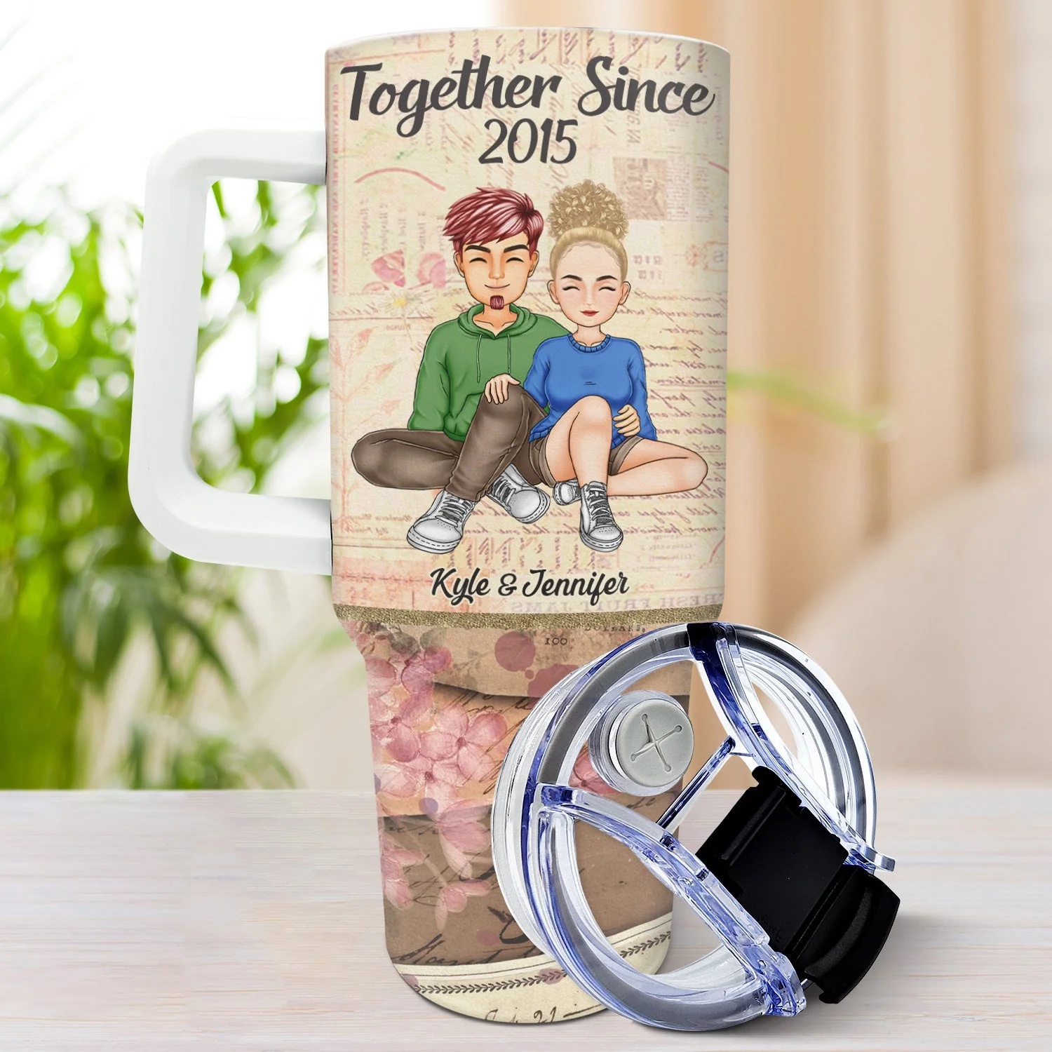 I Want To Annoy For The Rest Of My Life - Gift For Couples - Personalized 40oz Tumbler With Straw - Image 3