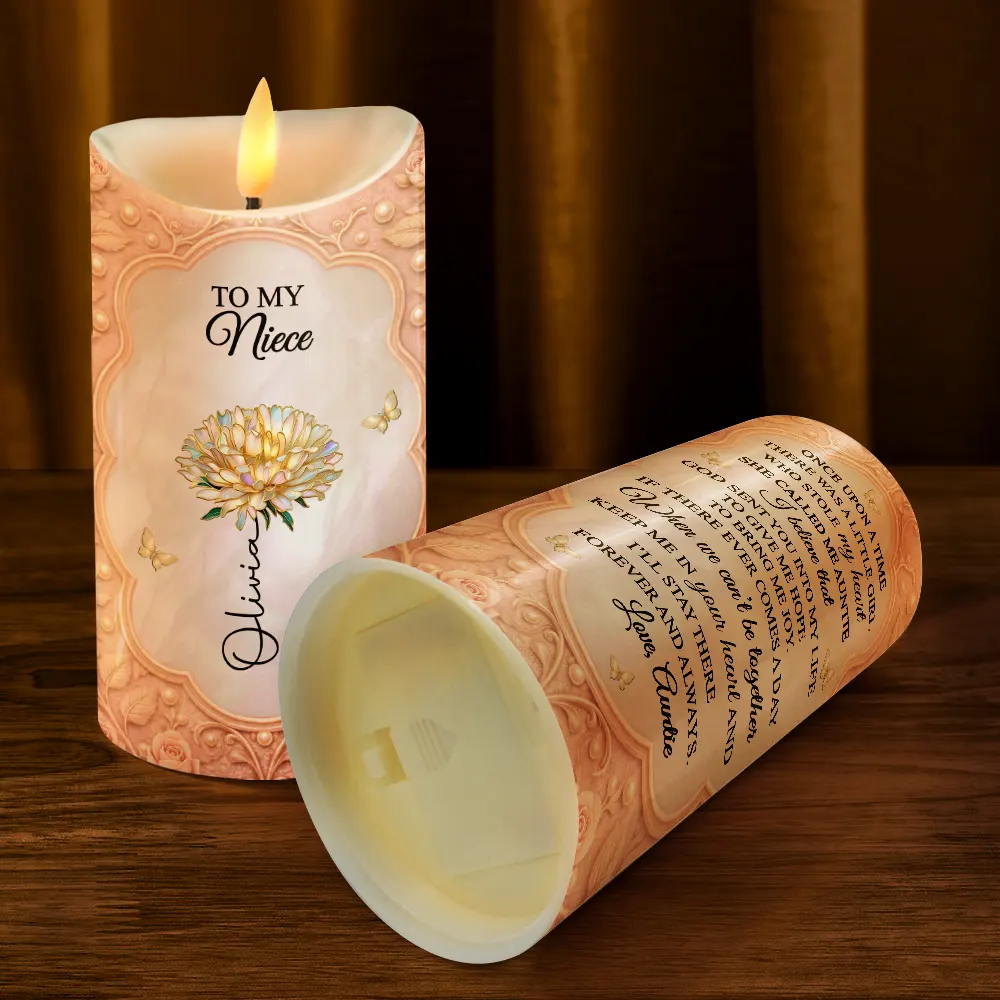 I Will Stay There Forever And Always - Personalized Flameless LED Candle - Image 4