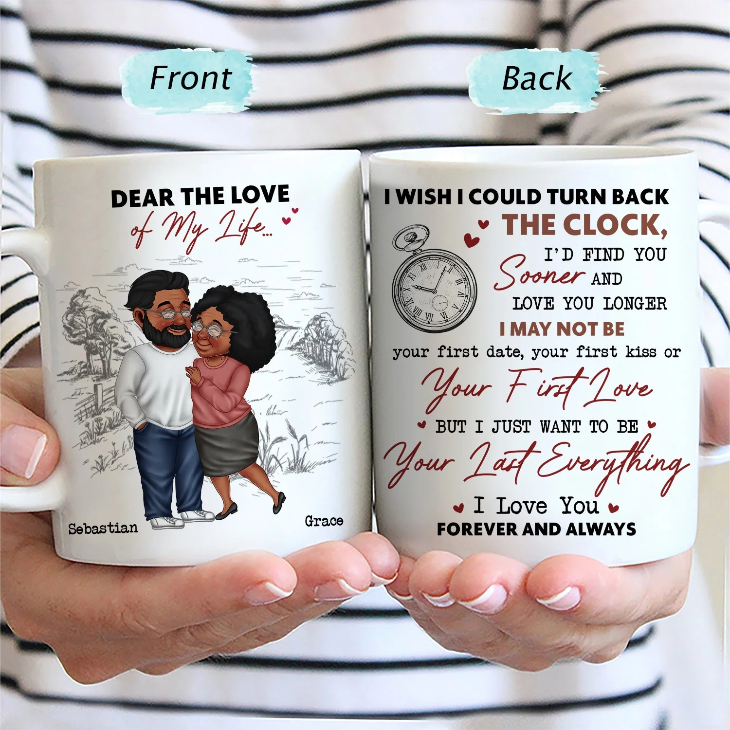 I Wish I Could Turn Back The Clock - Gift For Couples - Personalized Mug - Image 2
