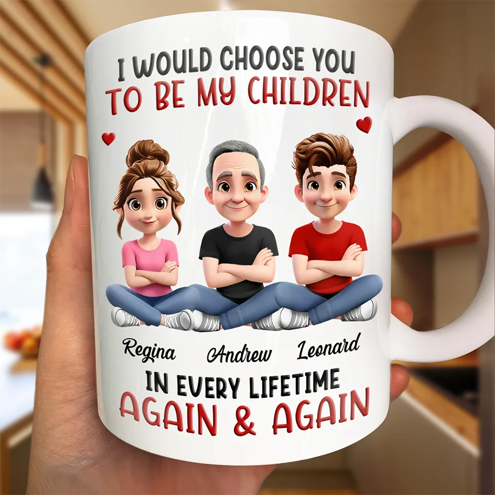 I Would Choose You In Every Lifetime - Personalized Mug - Image 2