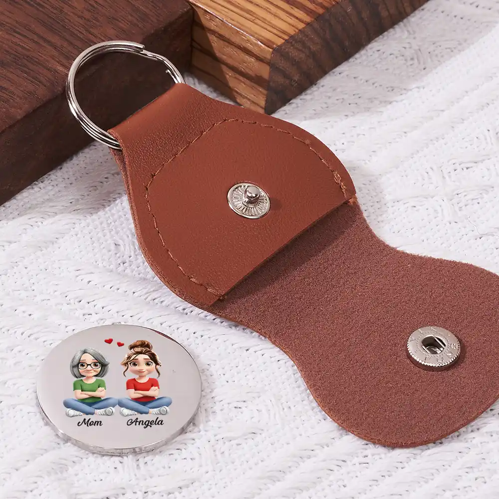 I Would Choose You To Be My Daughter Son In Every Lifetime - Personalized Leather Pocket Hug - Image 2