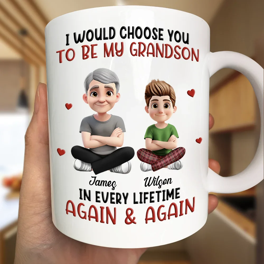 I Would Choose You To Be My Daughter Son In Every Lifetime - Personalized Mug - Image 3
