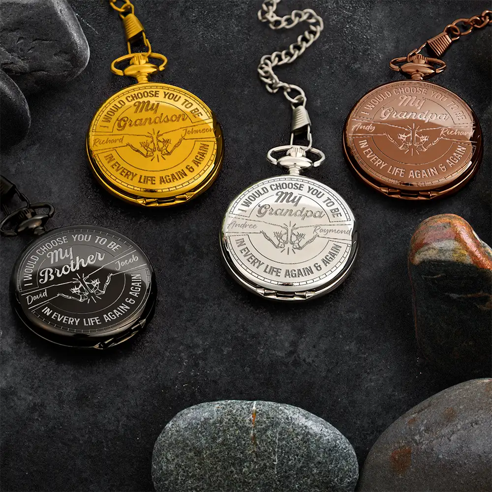 I Would Choose You To Be My Son - Personalized Pocket Watch - Image 4