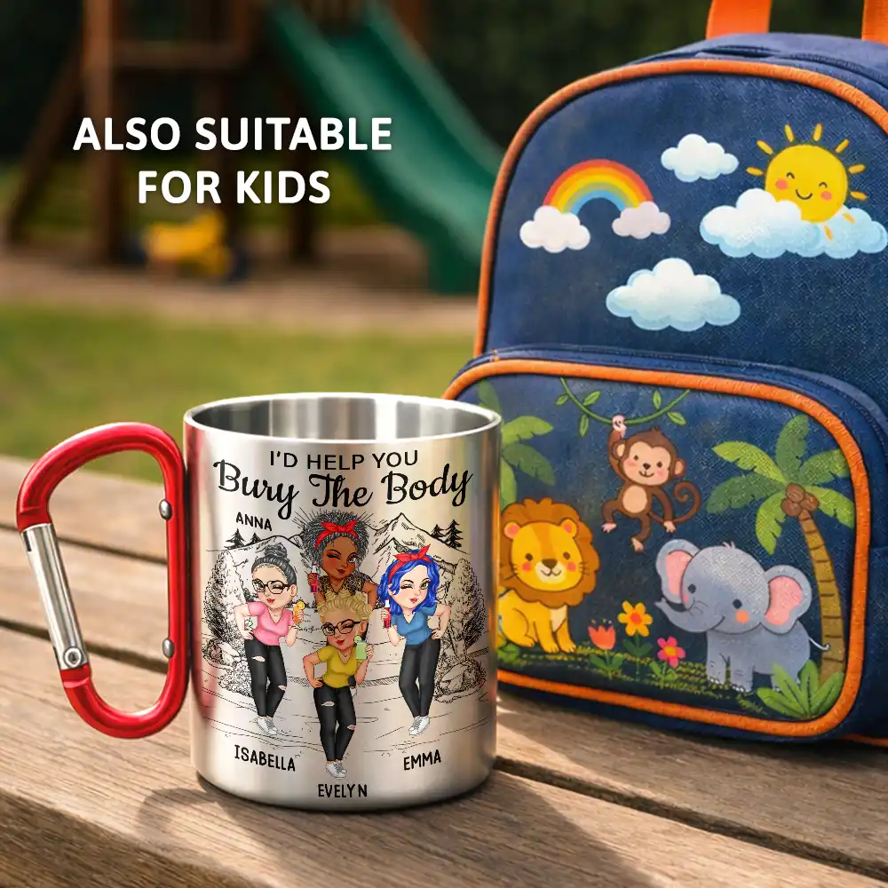 I Would Help You Bury The Body - Personalized Carabiner Mug - Image 4