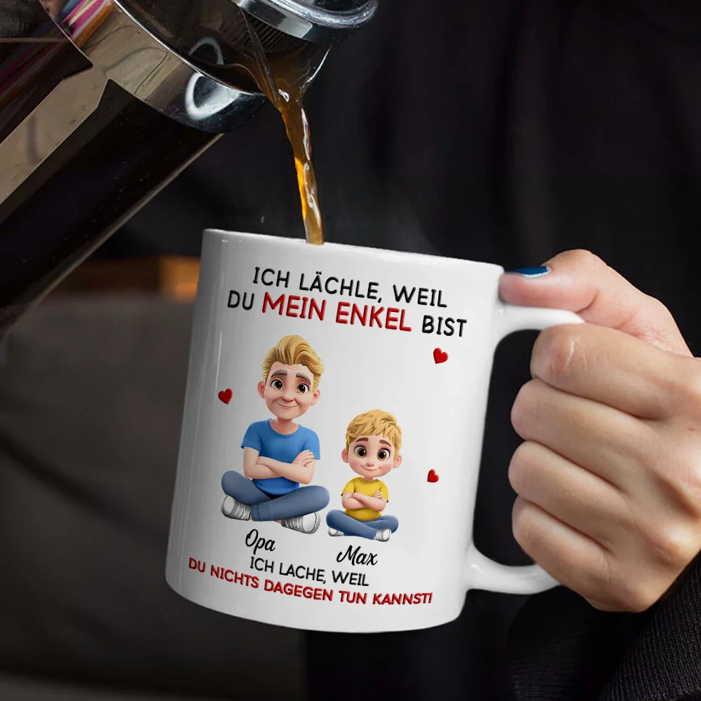 Ich Lächle Weil Du Meine Tochter Bist - Personalisierte Tasse - Image 5
