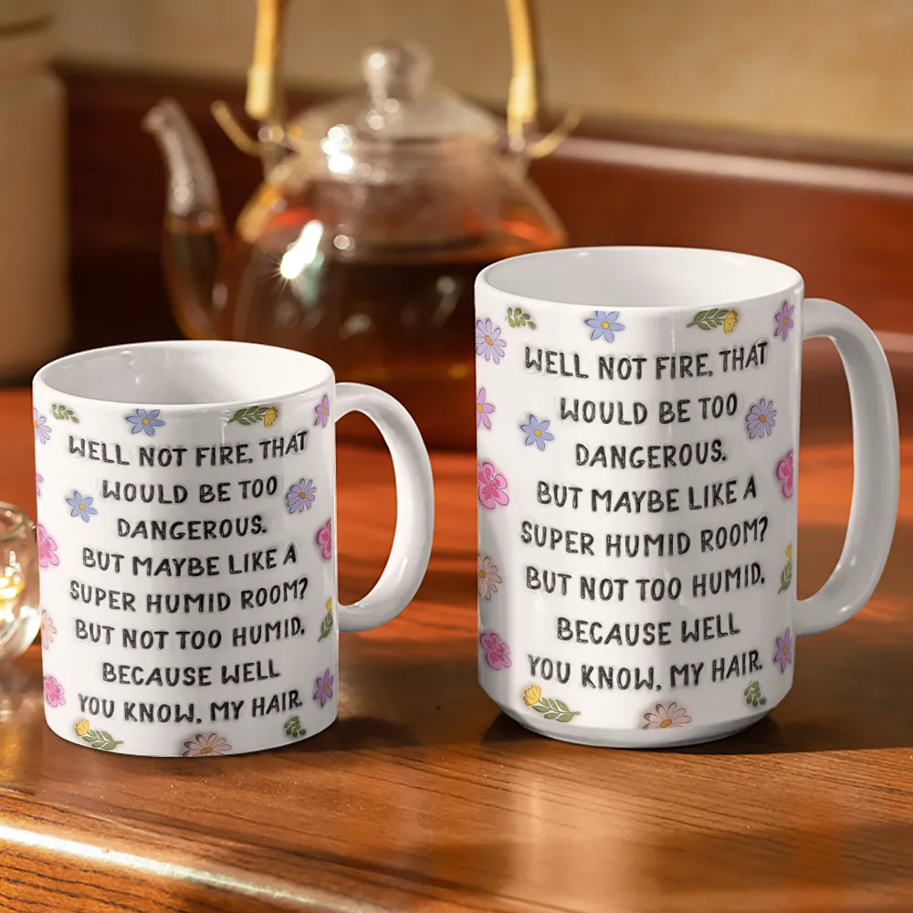 I'd Walk Through Fire For You Mom - Personalized White Edge-to-Edge Mug - Image 3