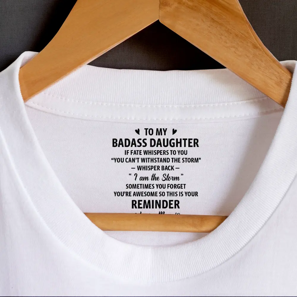 If Fate Whispers To You Daughter - Personalized T Shirt - Image 2