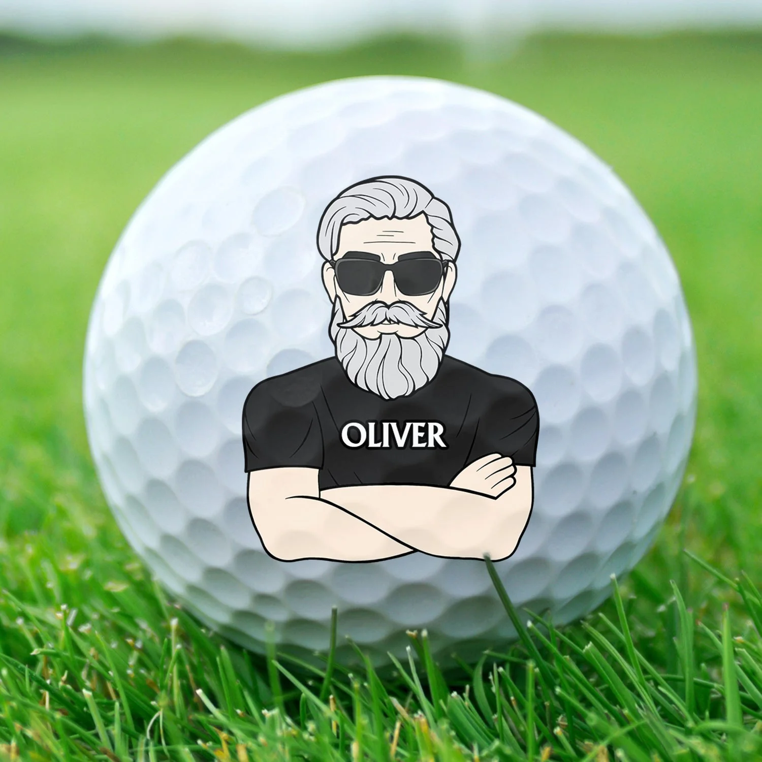 If Found Return To This Guy - Gift For Dad, Father, Grandpa, Golfer, Golf Lover - Personalized Golf Ball - Image 2