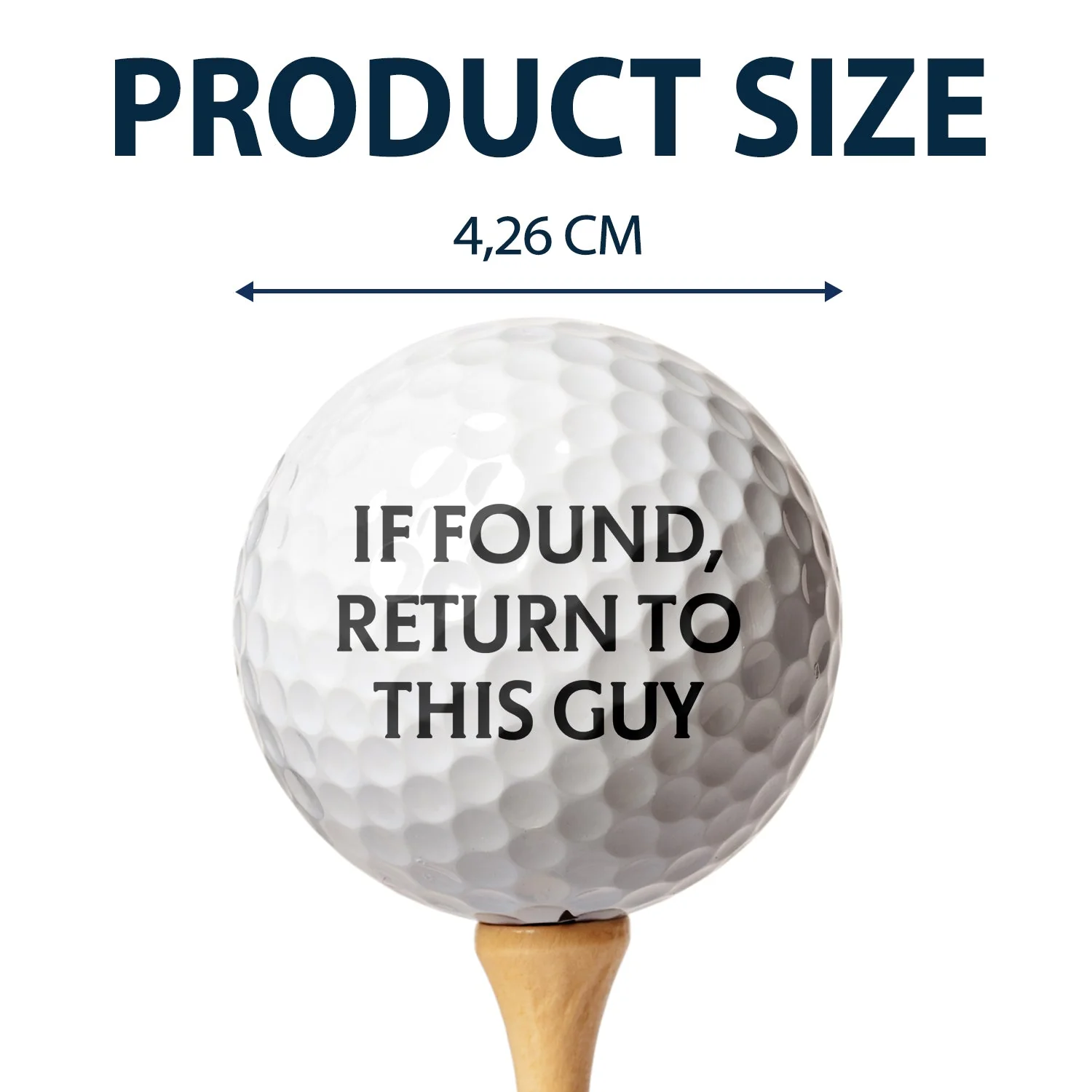 If Found Return To This Guy - Gift For Dad, Father, Grandpa, Golfer, Golf Lover - Personalized Golf Ball - Image 4
