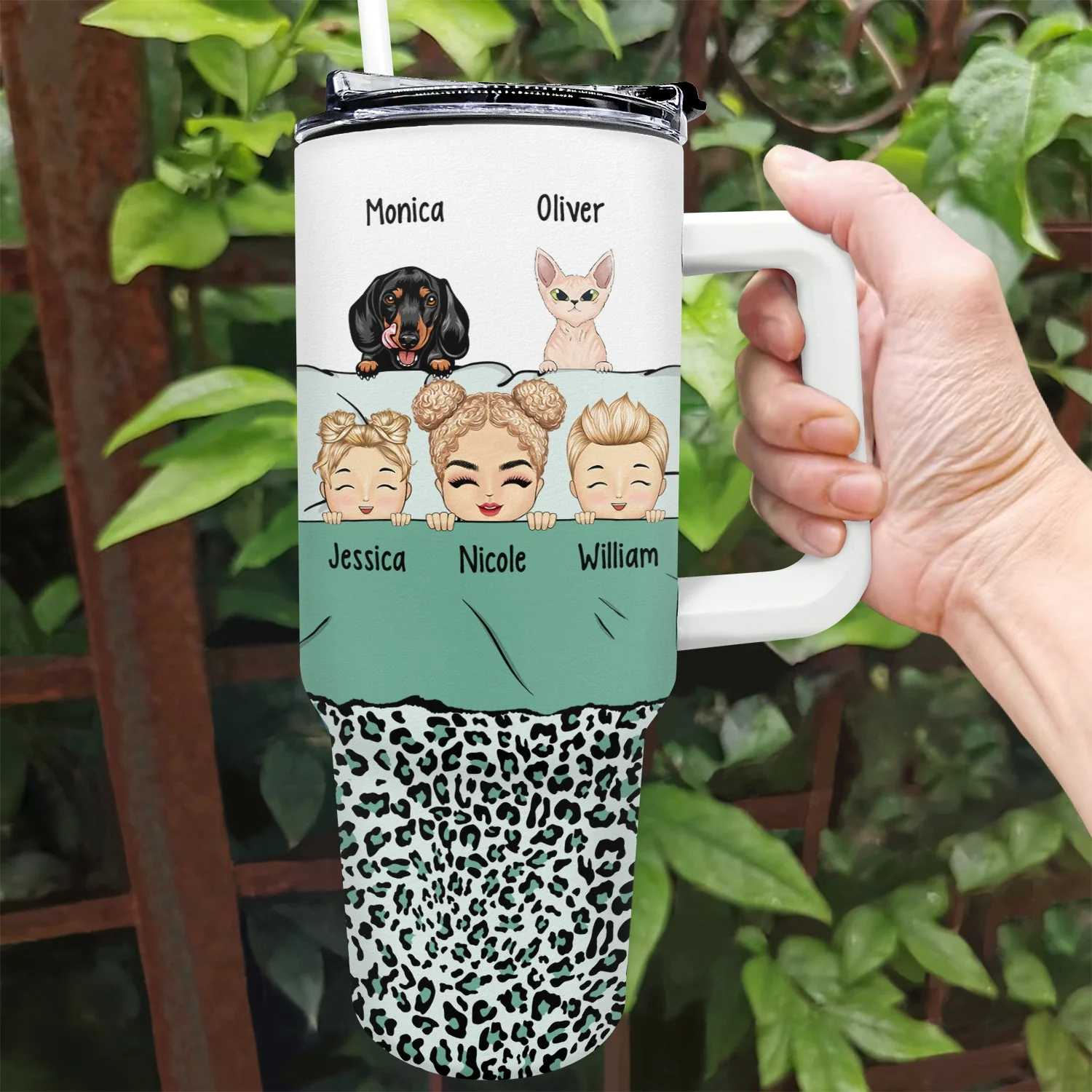 If I Ever Go Missing - Funny Gift For Mom - Personalized 40oz Tumbler With Straw - Image 2
