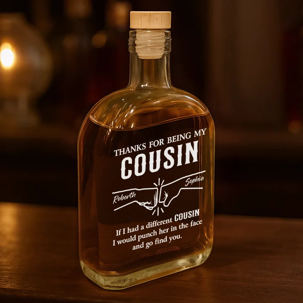 If I Had A Different Brother - Personalized Whiskey Bottle - Image 3