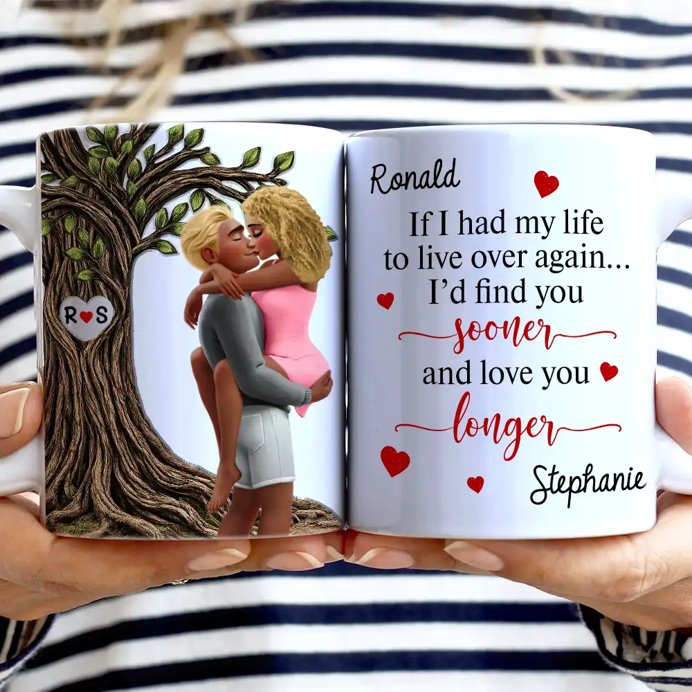 If I Have My Life To Life - Personalized White Edge-to-Edge Mug - Image 2