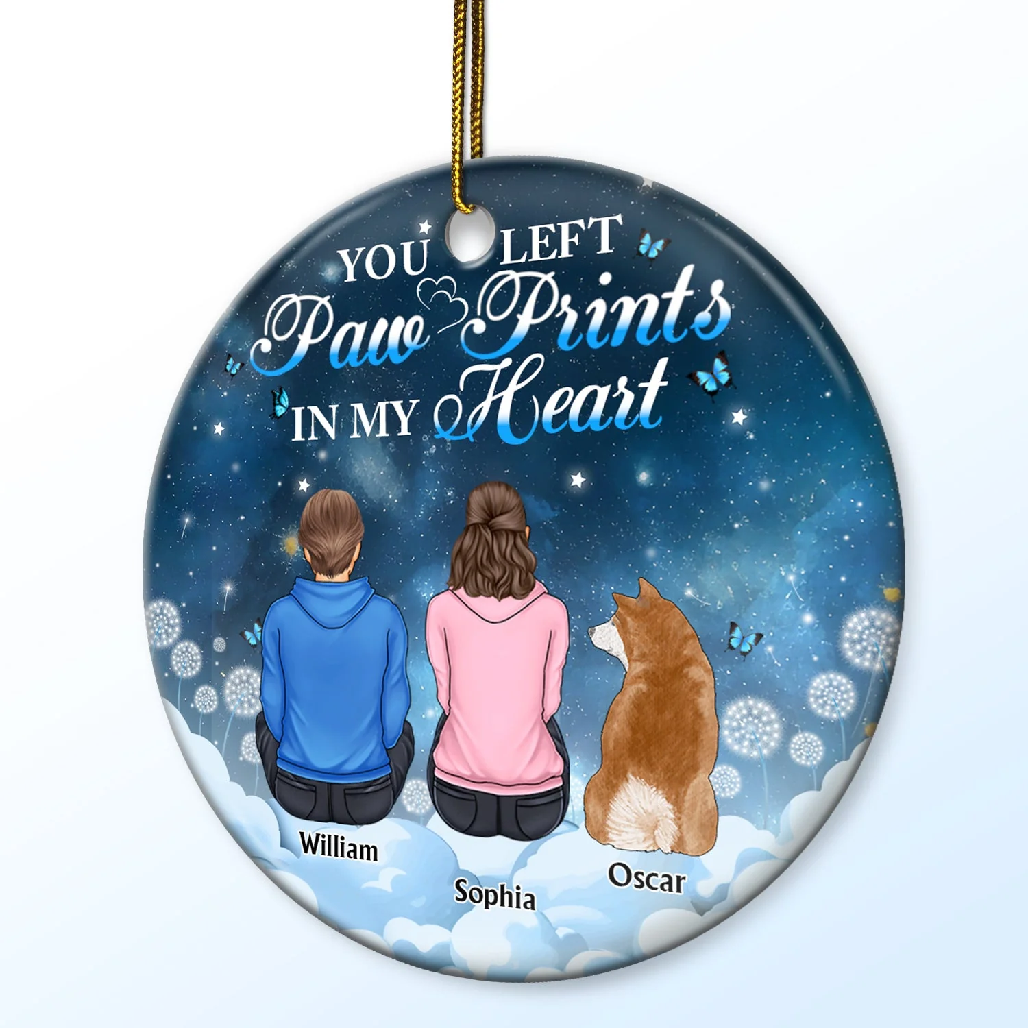 If Love Could Have Saved You - Christmas, Memorial Gift For Dog Lovers, Cat Lovers - Personalized Circle Ceramic Ornament - Image 2