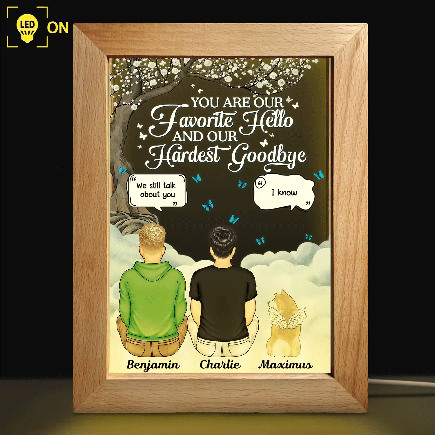 If Love Could Have Saved You - Memorial Gift For Pet Lovers, Dog Mom, Dog Dad, Cat Mom, Cat Dad - Personalized Frame Lamp - Image 2