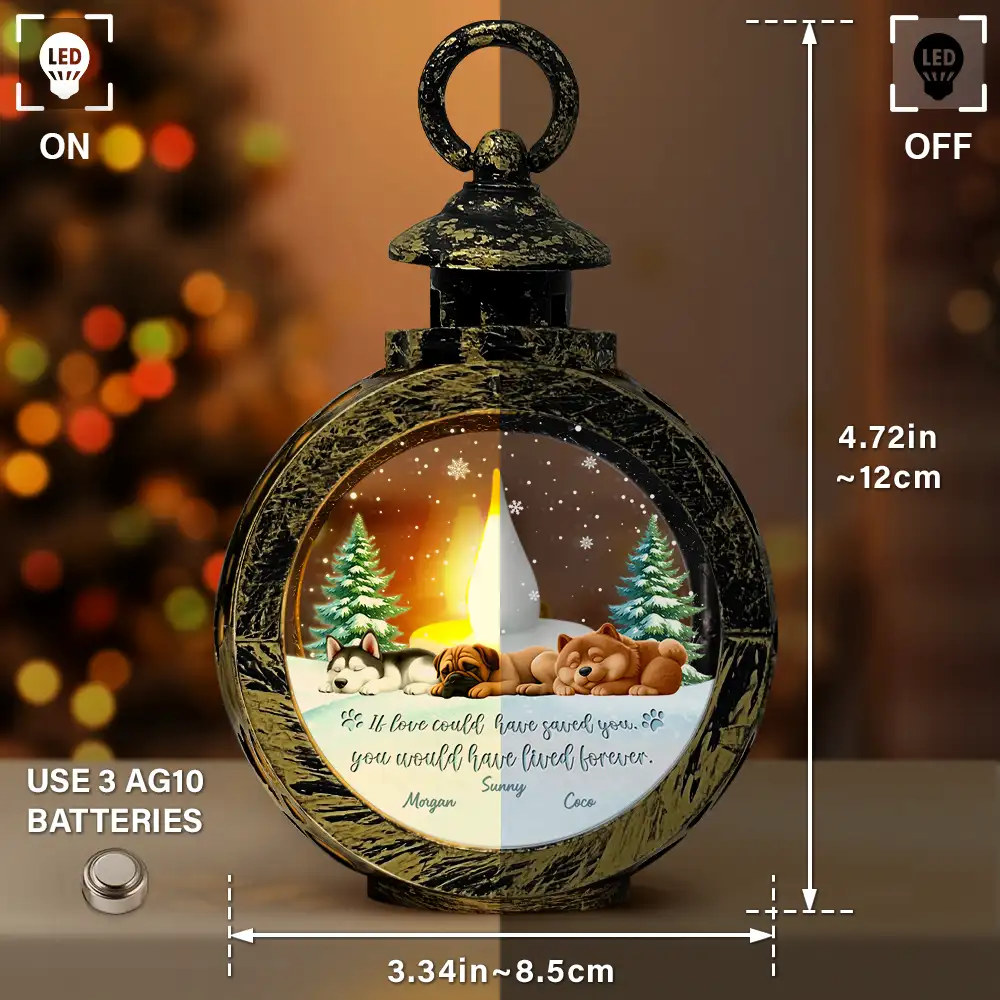 If Love Could Have Saved You - Personalized Candlelight Lantern Ornament - Image 3